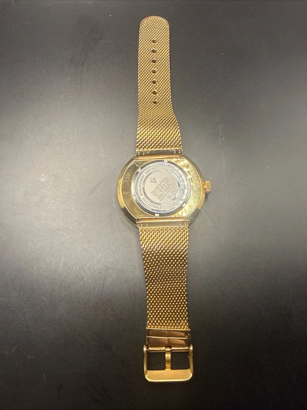 Invicta Vintage Men's Watch - 52mm, Gold (29153) New Battery!